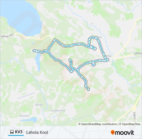 KV3 bus Line Map