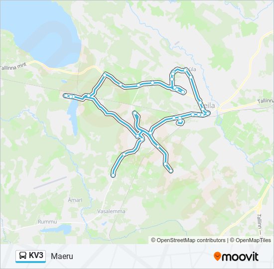 KV3 bus Line Map