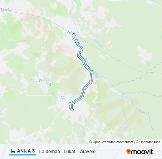 ANIJA 3 bus Line Map