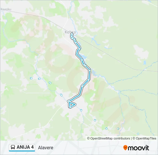 Автобус ANIJA 4: карта маршрута