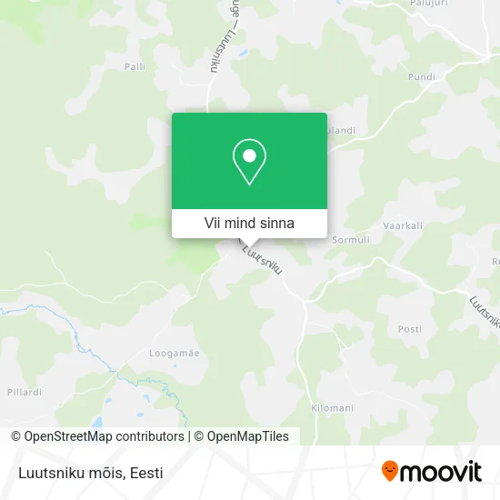 Luutsniku mõis kaart
