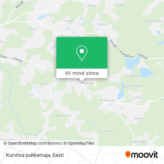 Kurvitsa puhkemaja kaart