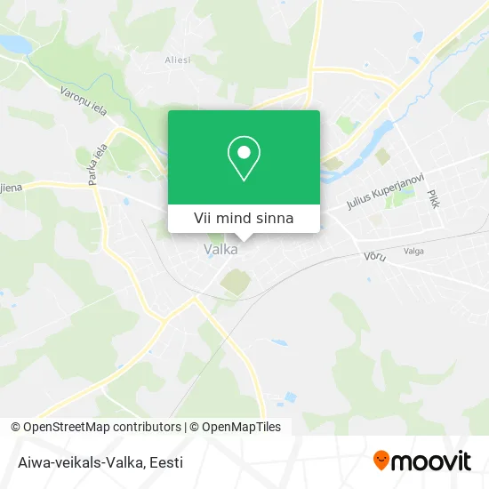Aiwa-veikals-Valka kaart