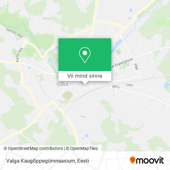 Valga Kaugõppegümnaasium kaart