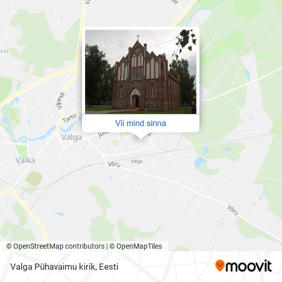 Valga Pühavaimu kirik kaart