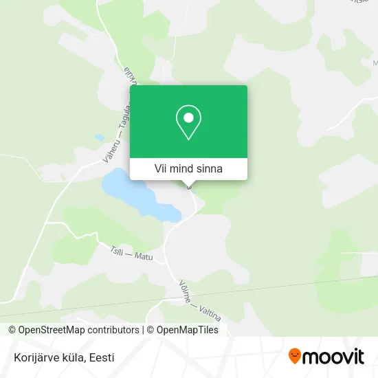 Korijärve küla kaart