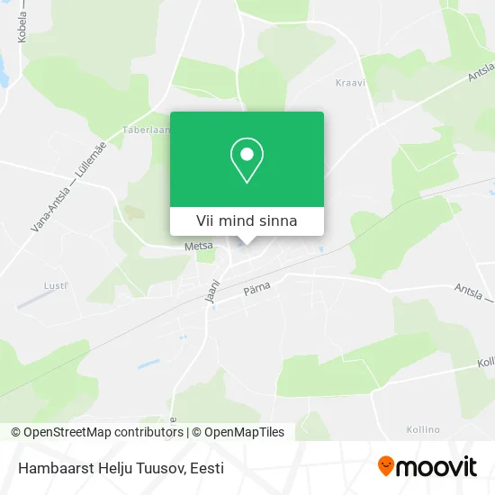 Hambaarst Helju Tuusov kaart