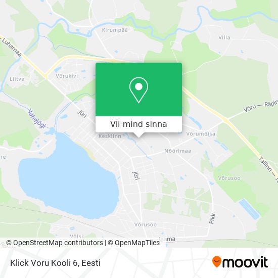 Klick Voru Kooli 6 kaart