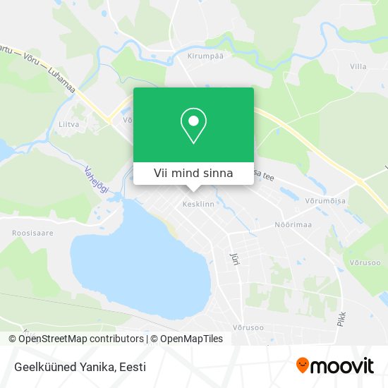 Geelküüned Yanika kaart