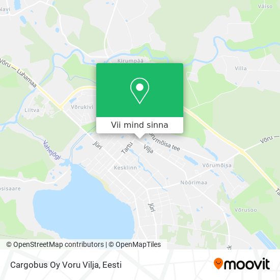 Cargobus Oy Voru Vilja kaart