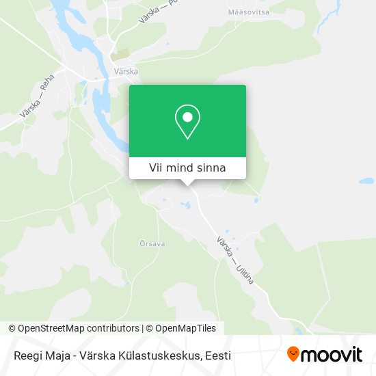 Reegi Maja - Värska Külastuskeskus kaart