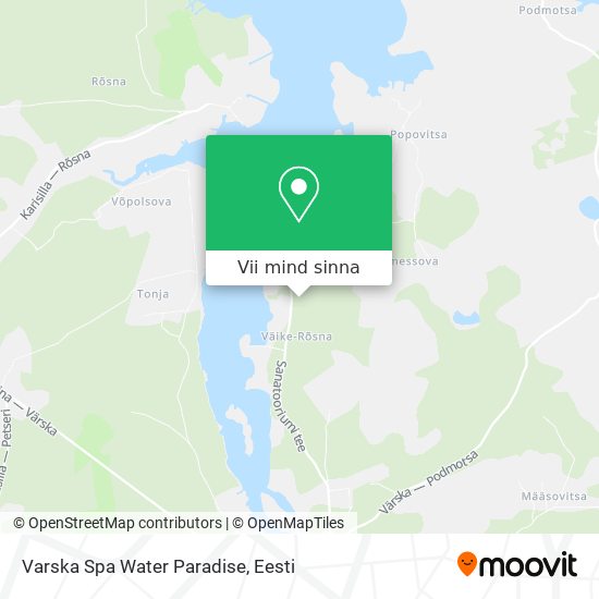 Varska Spa Water Paradise kaart