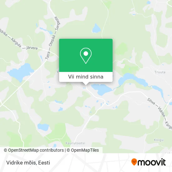 Vidrike mõis kaart