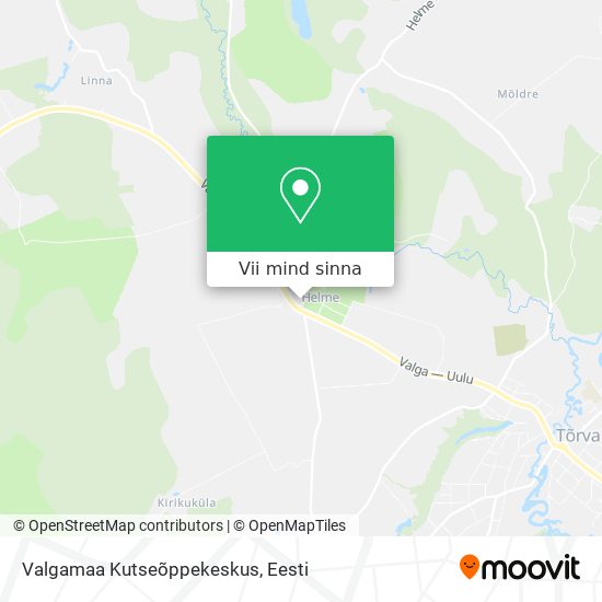 Valgamaa Kutseõppekeskus kaart