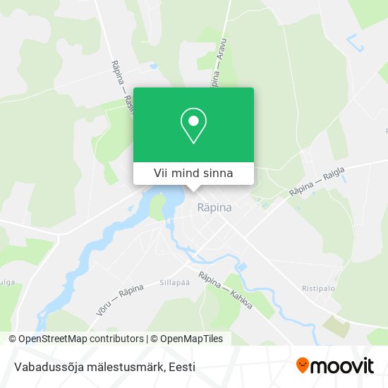 Vabadussõja mälestusmärk kaart