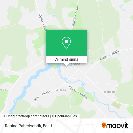 Räpina Paberivabrik kaart