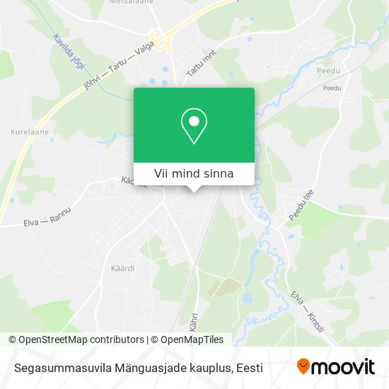 Segasummasuvila Mänguasjade kauplus kaart