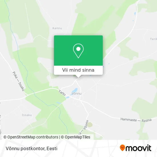 Võnnu postkontor kaart