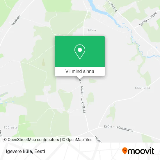 Igevere küla kaart