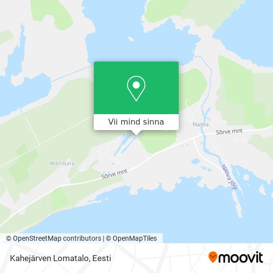 Kahejärven Lomatalo kaart