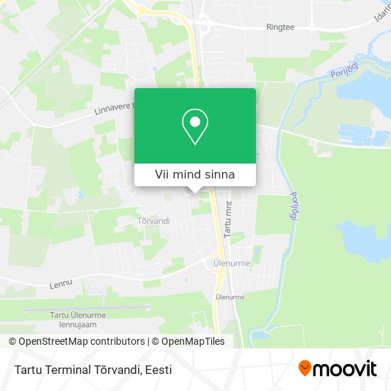 Tartu Terminal Tõrvandi kaart