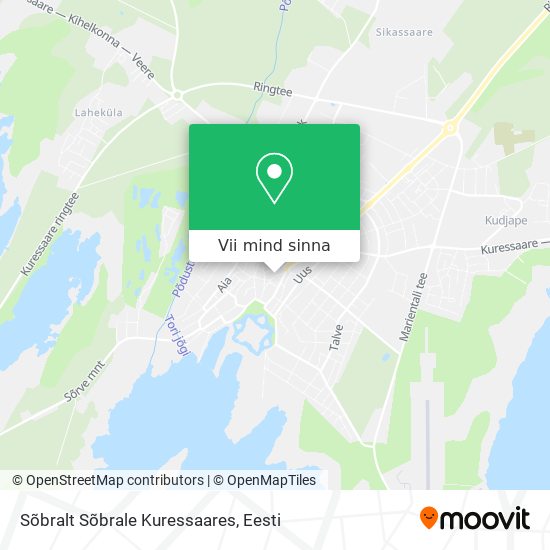 Sõbralt Sõbrale Kuressaares kaart