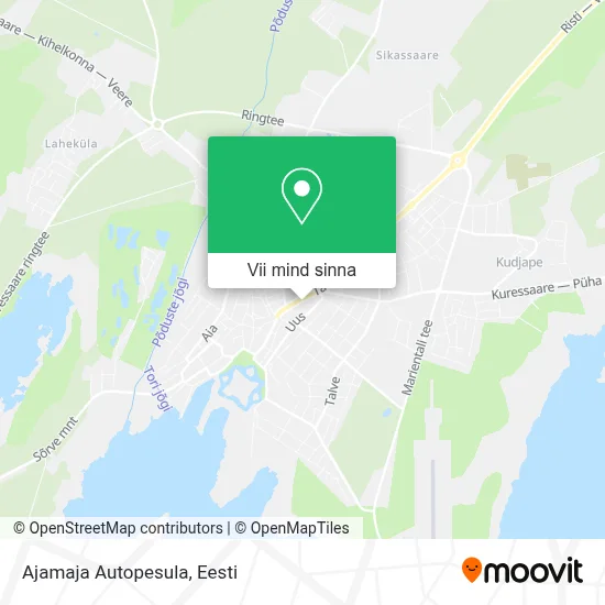 Ajamaja Autopesula kaart