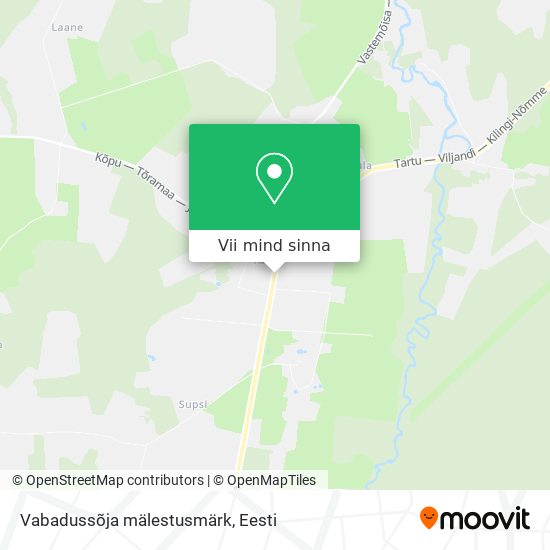 Vabadussõja mälestusmärk kaart