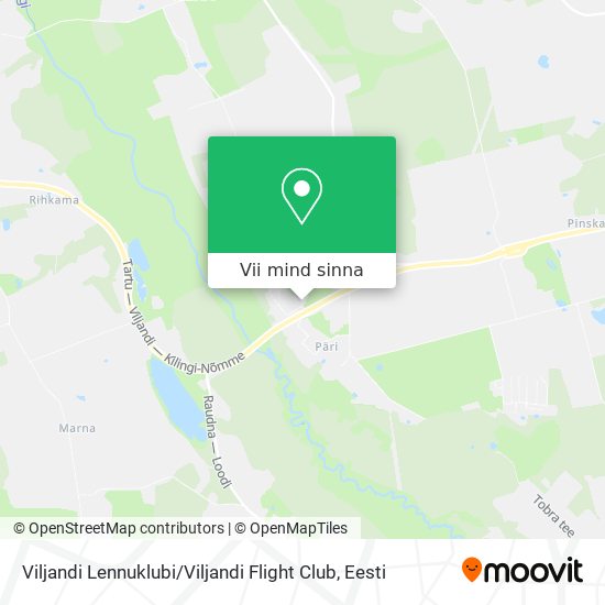 Viljandi Lennuklubi / Viljandi Flight Club kaart
