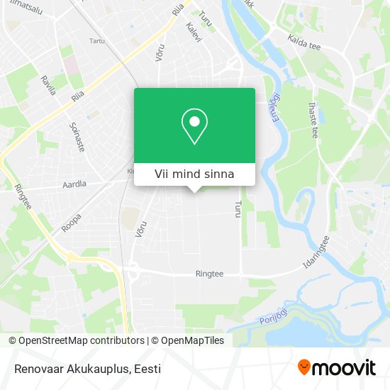 Renovaar Akukauplus kaart