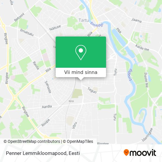 Penner Lemmikloomapood kaart