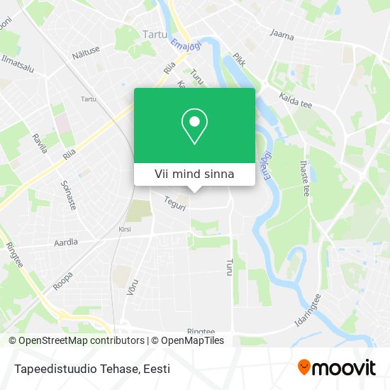 Tapeedistuudio Tehase kaart