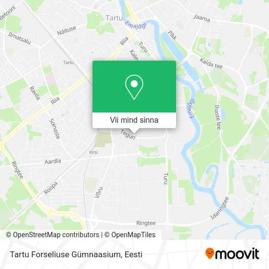 Tartu Forseliuse Gümnaasium kaart
