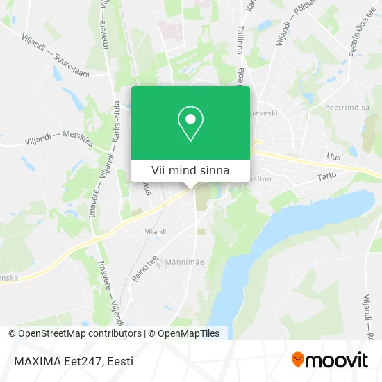 MAXIMA Eet247 kaart