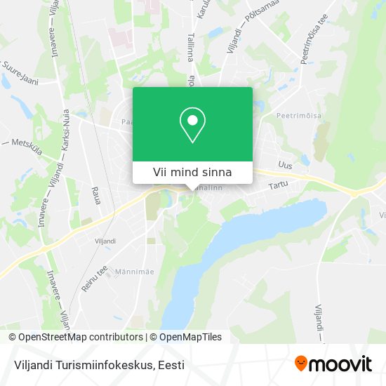Viljandi Turismiinfokeskus kaart