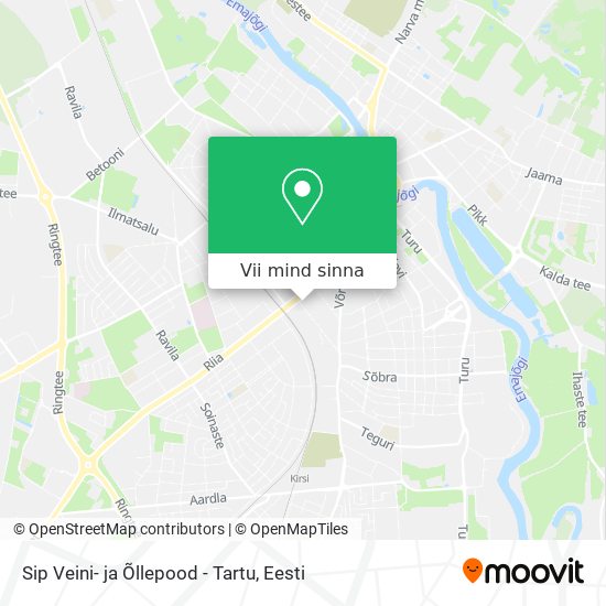 Sip Veini- ja Õllepood - Tartu kaart