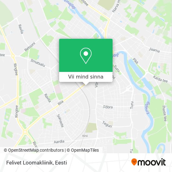 Felivet Loomakliinik kaart