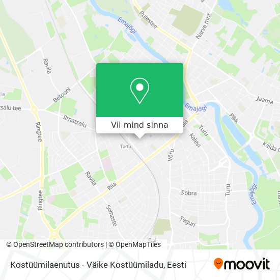 Kostüümilaenutus - Väike Kostüümiladu kaart