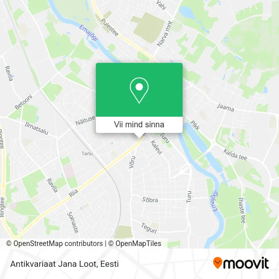 Antikvariaat Jana Loot kaart