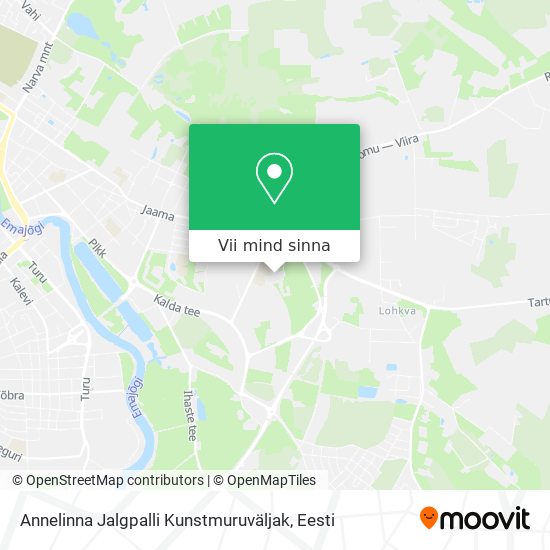 Annelinna Jalgpalli Kunstmuruväljak kaart