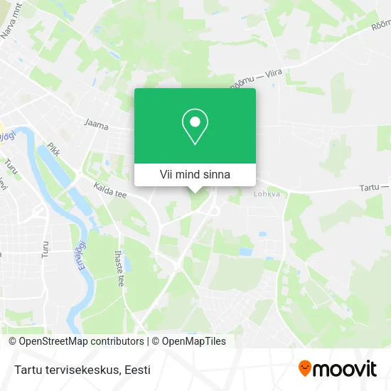 Tartu tervisekeskus kaart