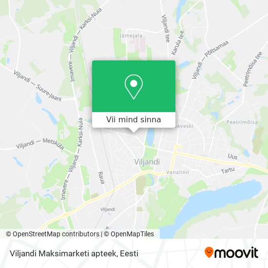 Viljandi Maksimarketi apteek kaart