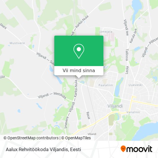 Aalux Rehvitöökoda Viljandis kaart