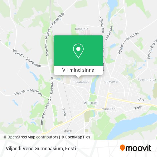 Viljandi Vene Gümnaasium kaart
