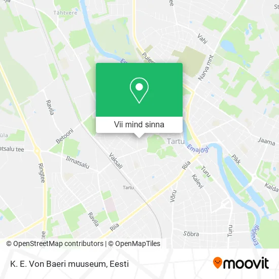 K. E. Von Baeri muuseum kaart