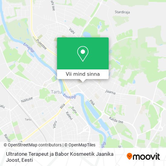 Ultratone Terapeut ja Babor Kosmeetik Jaanika Joost kaart