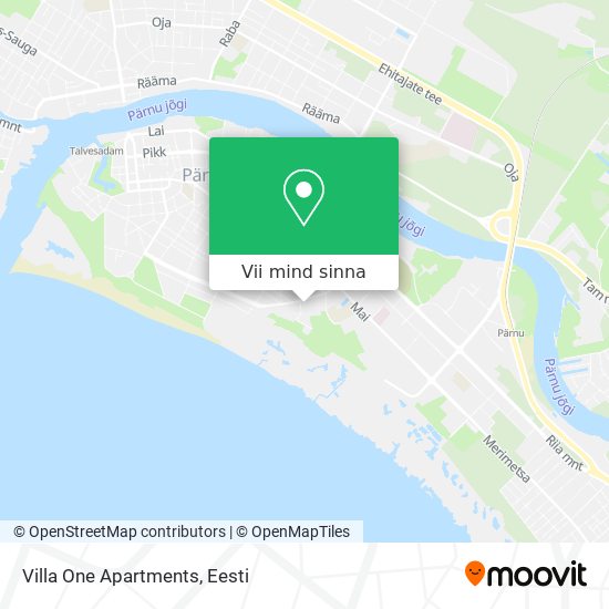 Villa One Apartments kaart