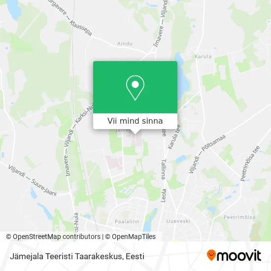 Jämejala Teeristi Taarakeskus kaart