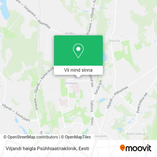 Viljandi haigla Psühhiaatriakliinik kaart