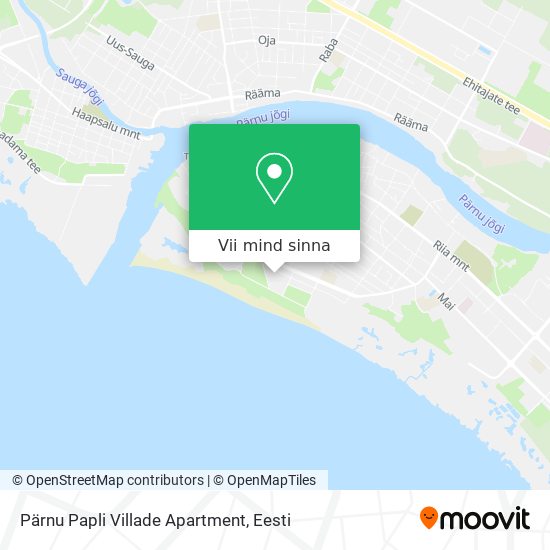 Pärnu Papli Villade Apartment kaart
